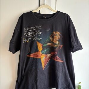 Black Graphic T-Shirt with Colorful Print